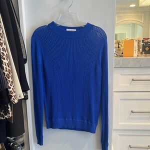 Vibrant Blue Crew Neck Sweater